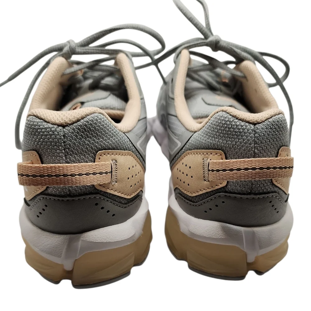 Asics Gel-Quantum 90 3 Grey White Cream Womens Shoes‎ Size 8.5 1202A040